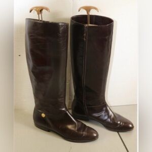NIB FERRAGAMO LEATHER BOOTS SIZE 8 1/2
